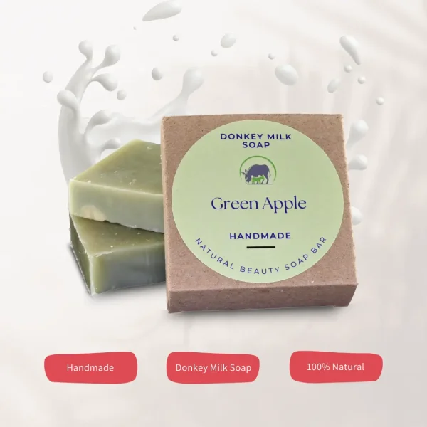 Donkey Milk Soap - Cold Press Soap - Green Apple