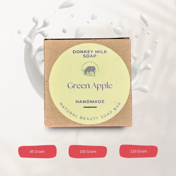 Donkey Milk Soap - Cold Press Soap - Green Apple - Image 2