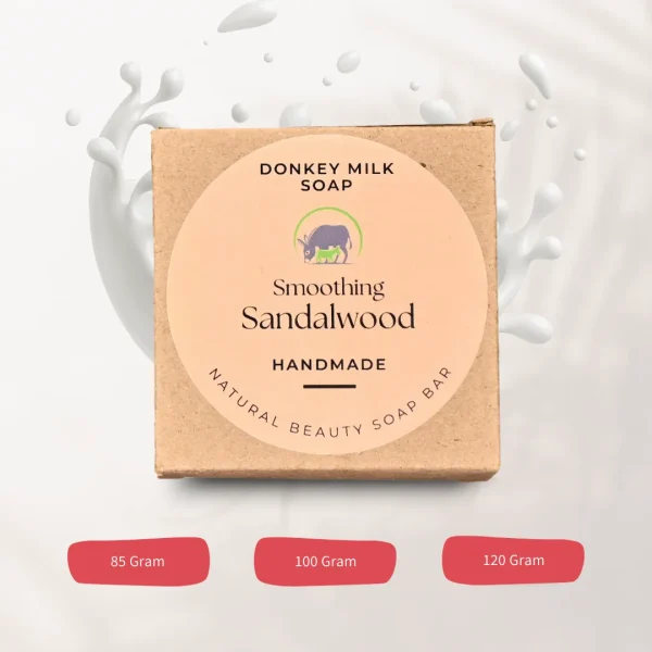 Cold Processed Donkey Milk Soap- Soothing Sandalwood Soap - Image 2