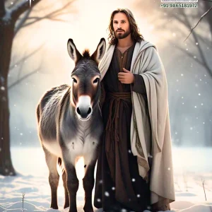 Jesus with His Donkey