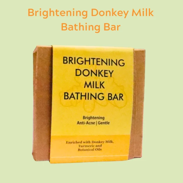Brightening Donkey Milk Bathing Bar - Brightening | Anti-Acne | Gentle. Enriched with Donkey Milk, Turmeric and Botanical Oils