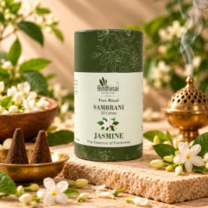 Pure Ritual Jasmine Sambrani – 50 Handmade Cones