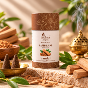 Pure Ritual Sandal Sambrani – 50 Handmade Cones